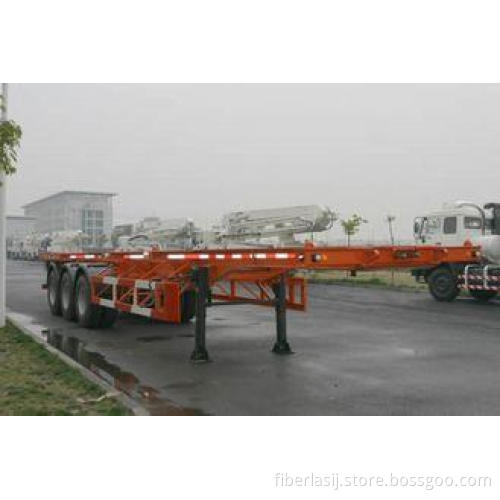 40ft Skeletal Three Axles Steel Shipping Container Trailer